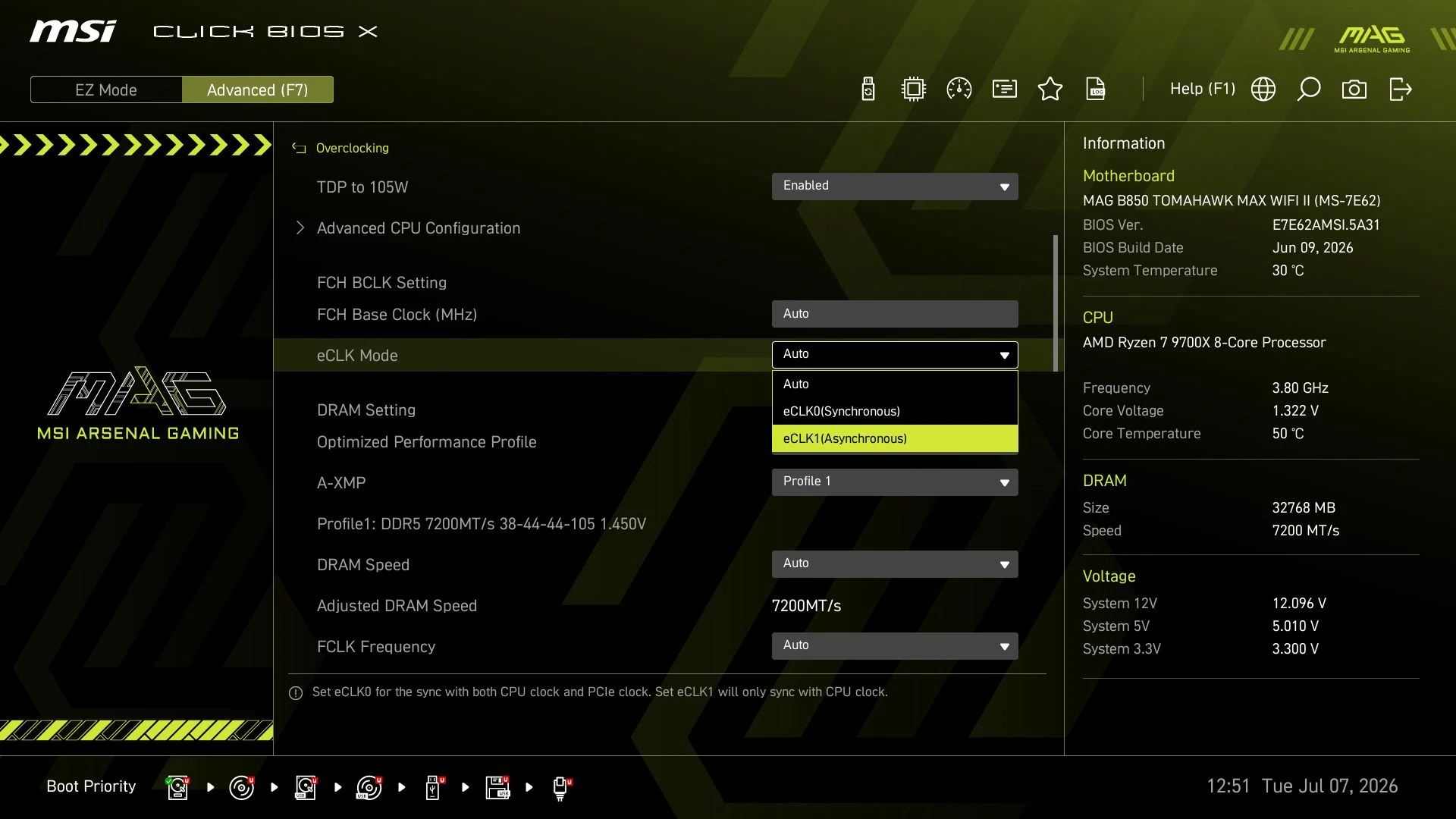 MSI MAG B850 TOMAHAWK MAX WIFI II: розвинене відчуття такту 56