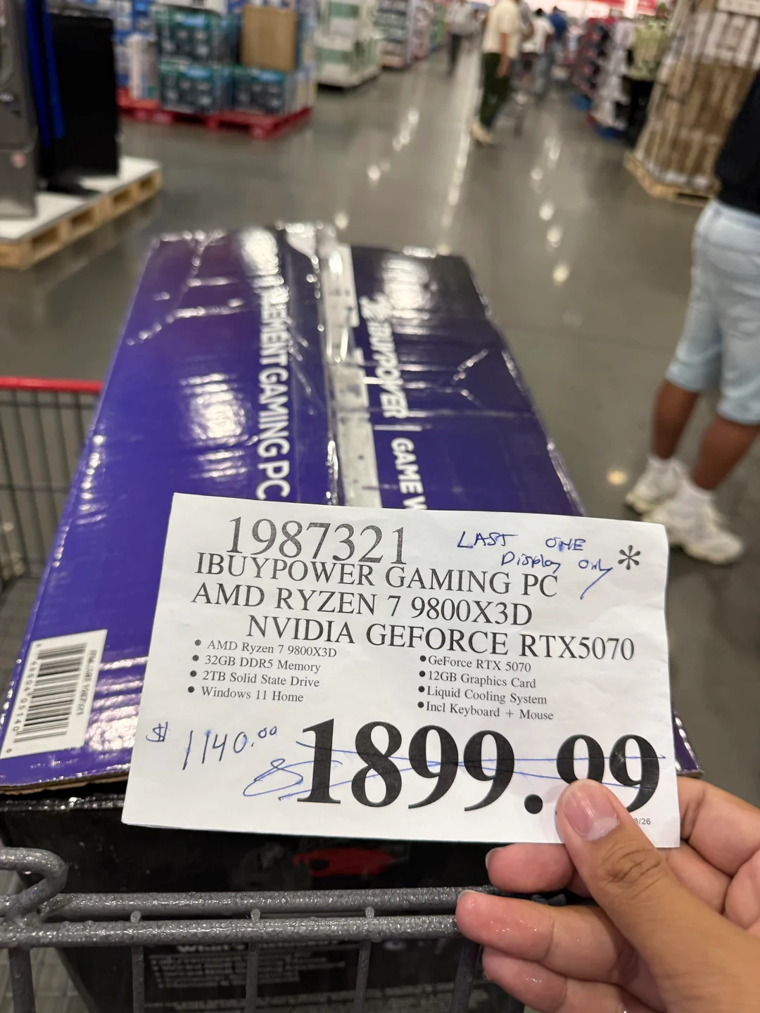 Reddit-користувач "зловив" у Costco збірку iBuyPower з RTX 4070, 32 ГБ RAM та 2 ТБ SSD за $1220 – а коштує вона понад $2000! 2 Reddit-користувач "зловив" у Costco збірку iBuyPower з RTX 4070, 32 ГБ RAM та 2 ТБ SSD за $1220 – а коштує вона понад $2000! 2