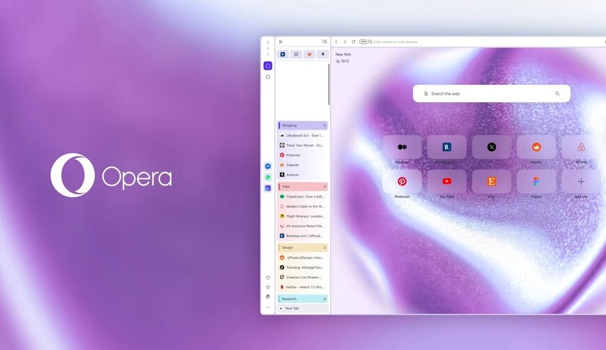 Opera One: вертикальні вкладки та інтеграція Google Lens