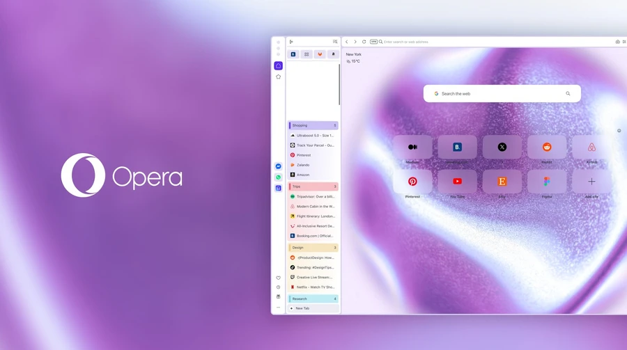 Opera One: вертикальні вкладки та інтеграція Google Lens 1
