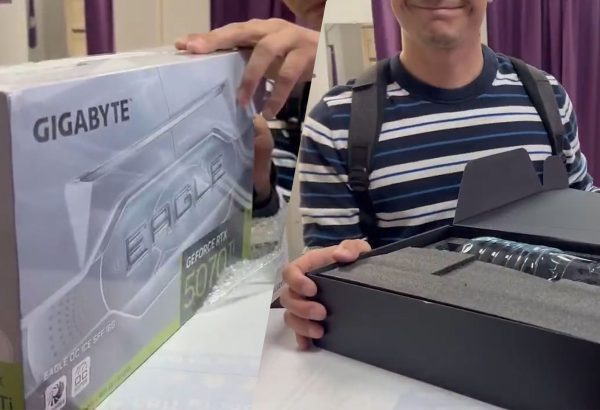 Росіянин купив “новеньку” RTX 5070 Ti, а в коробці знайшов пляшку з водою