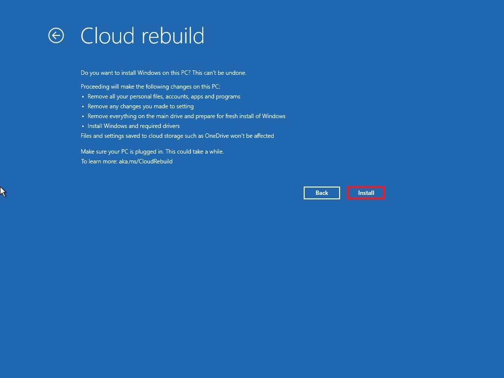 Windows 11: Віднови систему без зайвих зусиль завдяки Cloud Rebuild 5