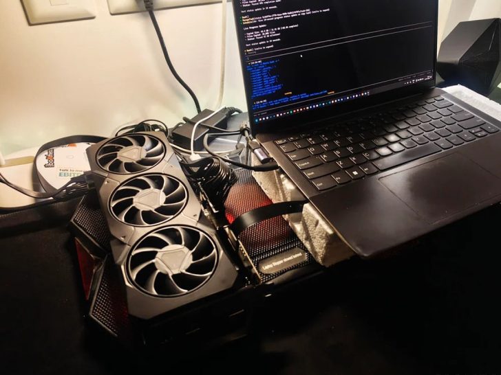 Старий ноутбук підключив RX 7900 XT через M.2, досягши 60 токенів/с у Qwen3.6 27B 3