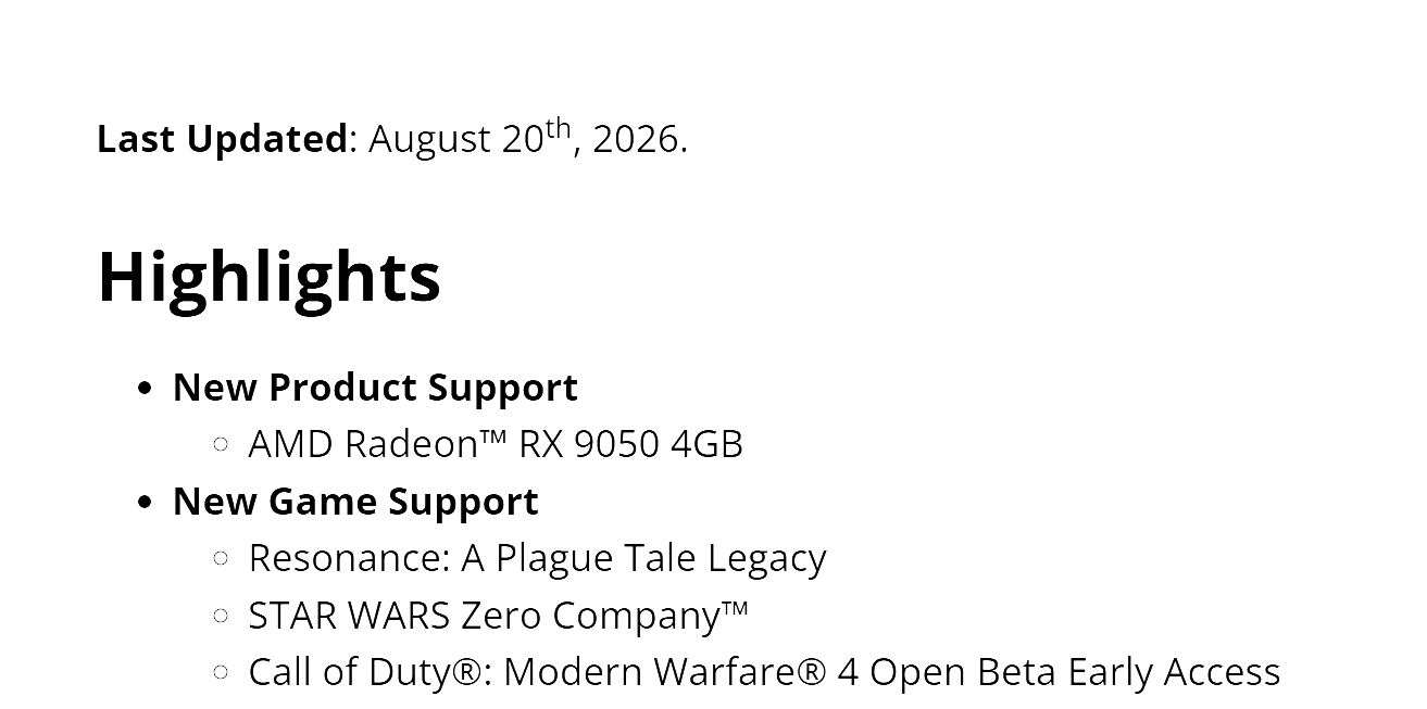 AMD Adrenalin Edition 26.8.1 підтримує Radeon RX 9050 4 GB та гру A Plague Tale: Requiem 2
