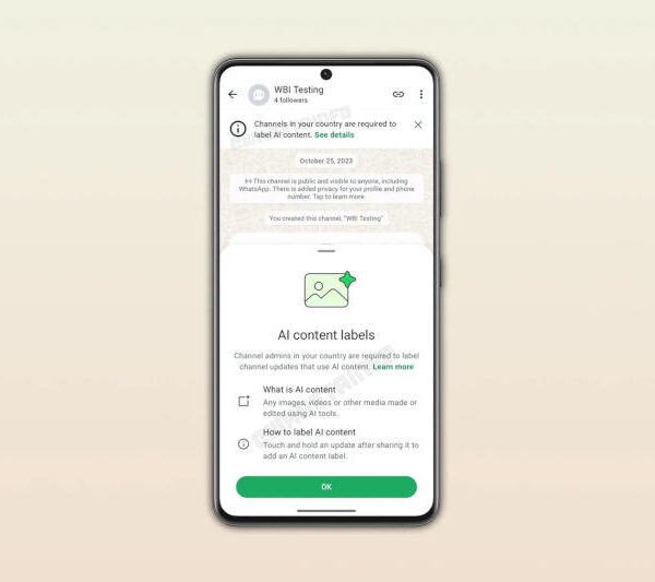 Адміністратори каналів WhatsApp скоро зможуть позначати контент, створений ШІ