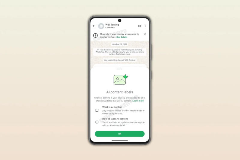 Адміністратори каналів WhatsApp скоро зможуть позначати контент, створений ШІ 1 Джерело зображення: wabetainfo.com