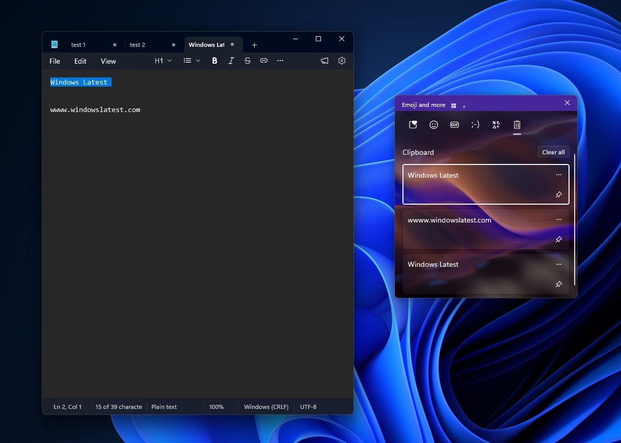 Історія буфера обміну у Windows 11