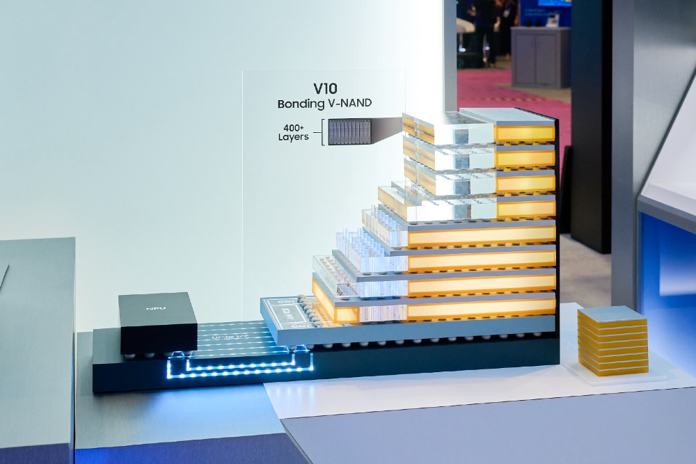 Samsung долає "стіну" пам'яті та сховища: 400+ шарів V10 BV-NAND та zHBM, що розміщує HBM безпосередньо на ШІ-чіпах 5 Samsung долає "стіну" пам'яті та сховища: 400+ шарів V10 BV-NAND та zHBM, що розміщує HBM безпосередньо на ШІ-чіпах 5