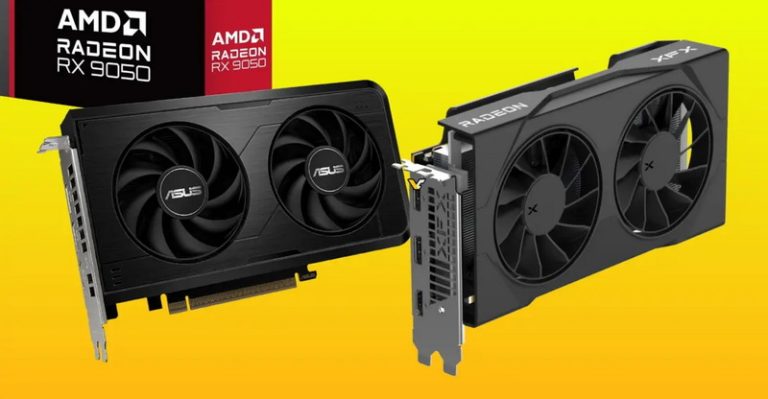Asus та XFX представили свої версії Radeon RX 9050 — Asus розігнала свою до 2,77 ГГц 5