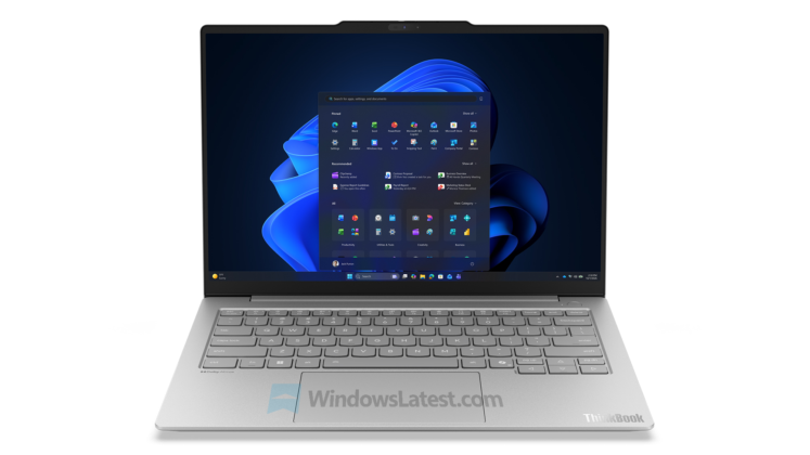 Фронтальний вигляд Lenovo ThinkBook 14x