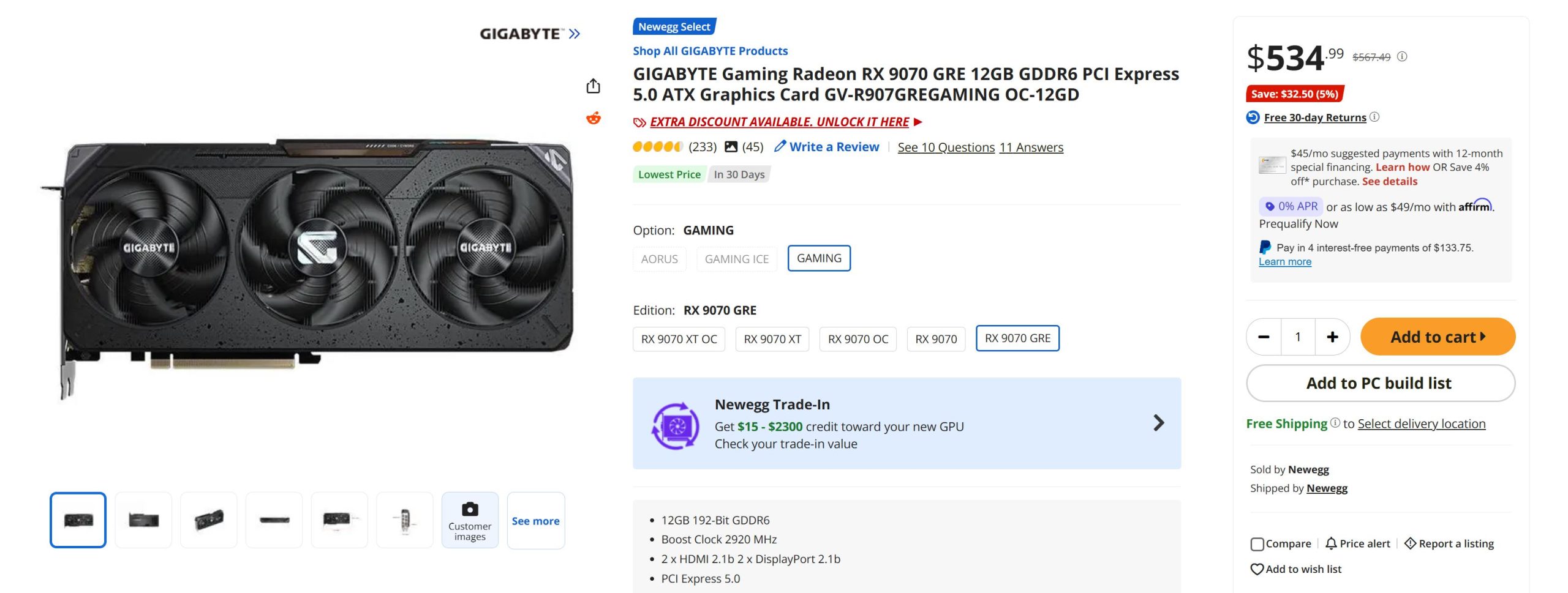 Radeon RX 9070 GRE від AMD падає до $479 в Micro Center, поки "RAMpocalypse" змушує ціни на інші відеокарти зростати на 40% 3