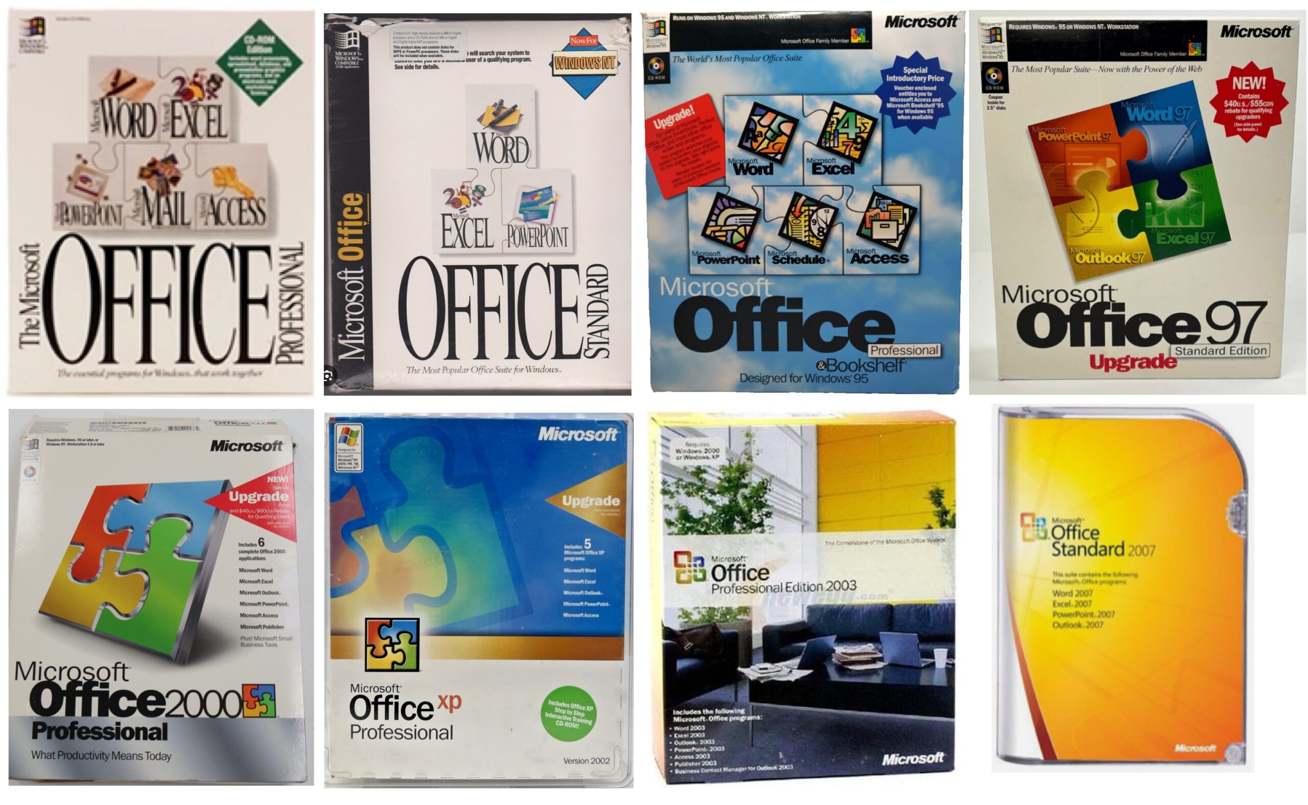 Microsoft Office was rebranded every two to three years