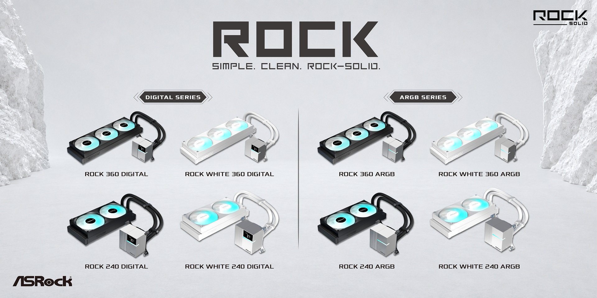 ASRock представляє нові AIO-охолоджувачі серії Rock з радіаторами 240 та 360 мм 2