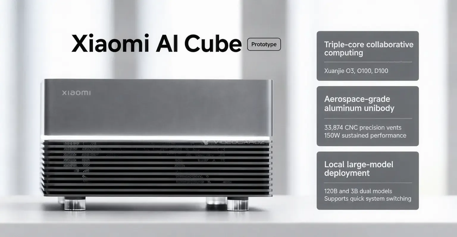 Xiaomi презентувала процесор XRING O3 та комп’ютер AI Cube на його базі 10