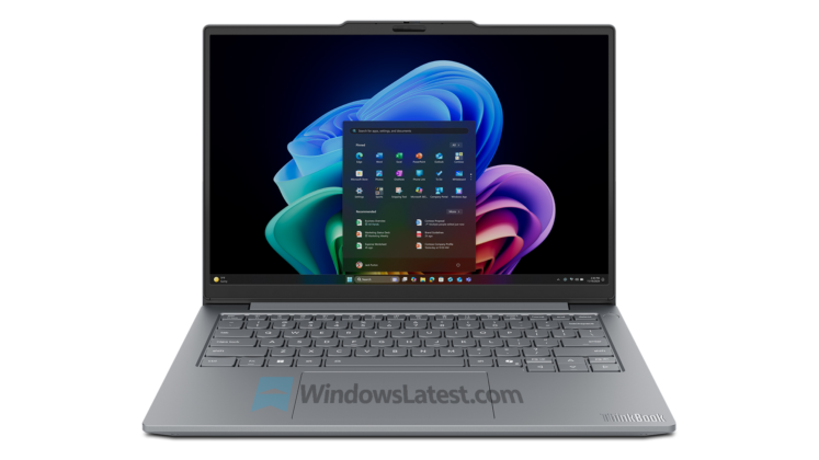 Фронтальний вигляд ноутбука Lenovo ThinkBook 14