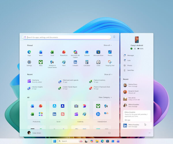 Microsoft тестує розширений показ сповіщень з Android-пристроїв у Windows