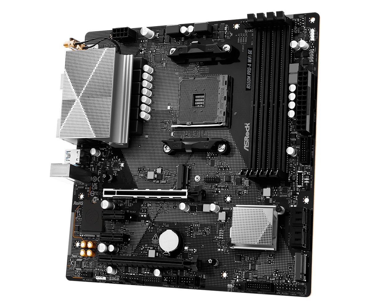 ASRock випустила бюджетну материнську плату B550M Pro-A WiFi 6E для платформи AM4 3