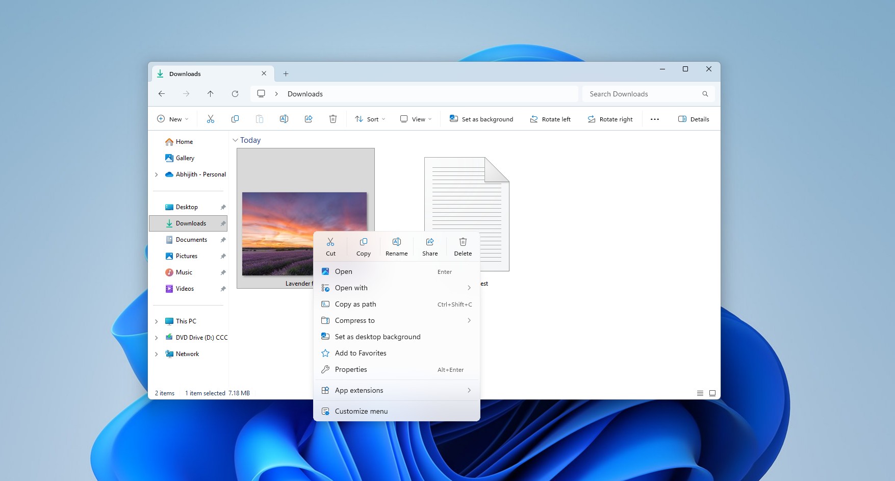 Microsoft визнає слабкість меню правої кнопки миші у Windows 11 та обіцяє покращення 6 Контекстне меню Windows 11 після оновлення