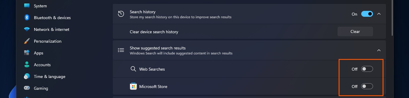 Як вимкнути результати Bing та Store у пошуку Windows
