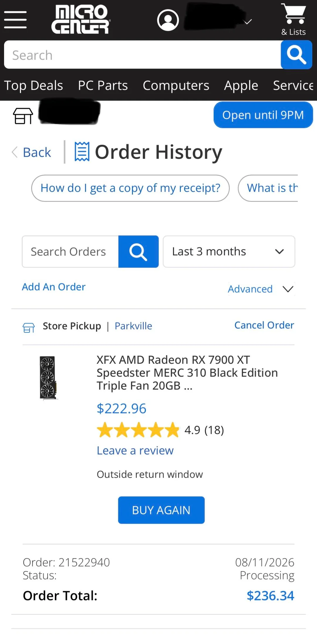 Radeon RX 7900 XT з'явилася у продажу, користувач придбав її за $226 2 Radeon RX 7900 XT з'явилася у продажу, користувач придбав її за $226 2