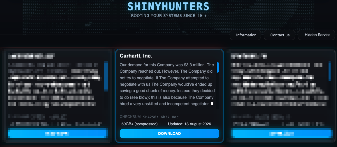 Витік даних Carhartt розкрив інформацію 12,9 мільйона користувачів 3