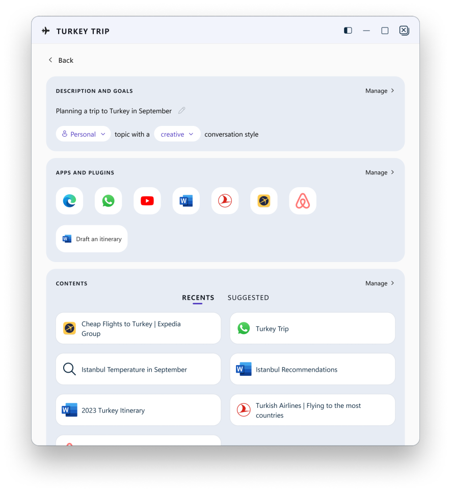 Функція Spaces в Copilot OS