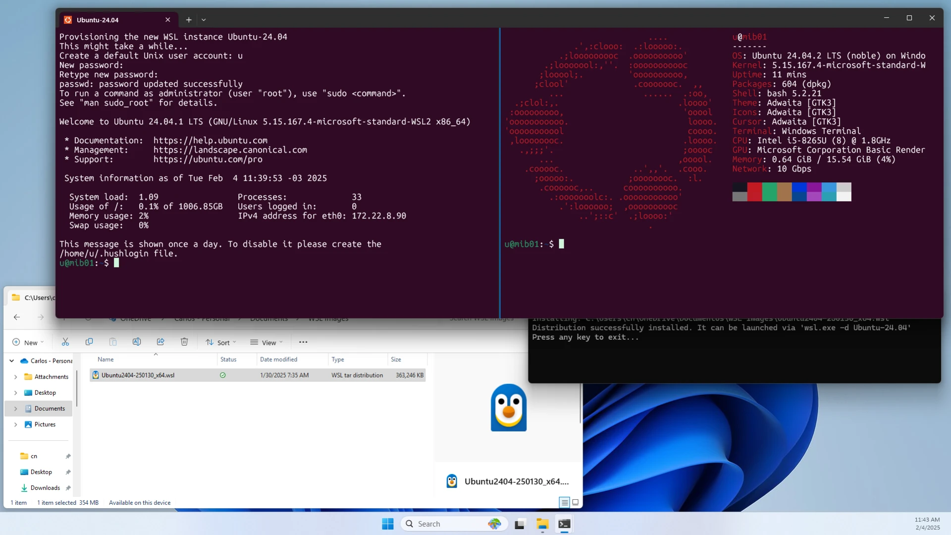 Google додає підтримку Windows 11 та WSL для своїх нових ШІ-інструментів 6 Ubuntu running via Windows Subsystem for Linux