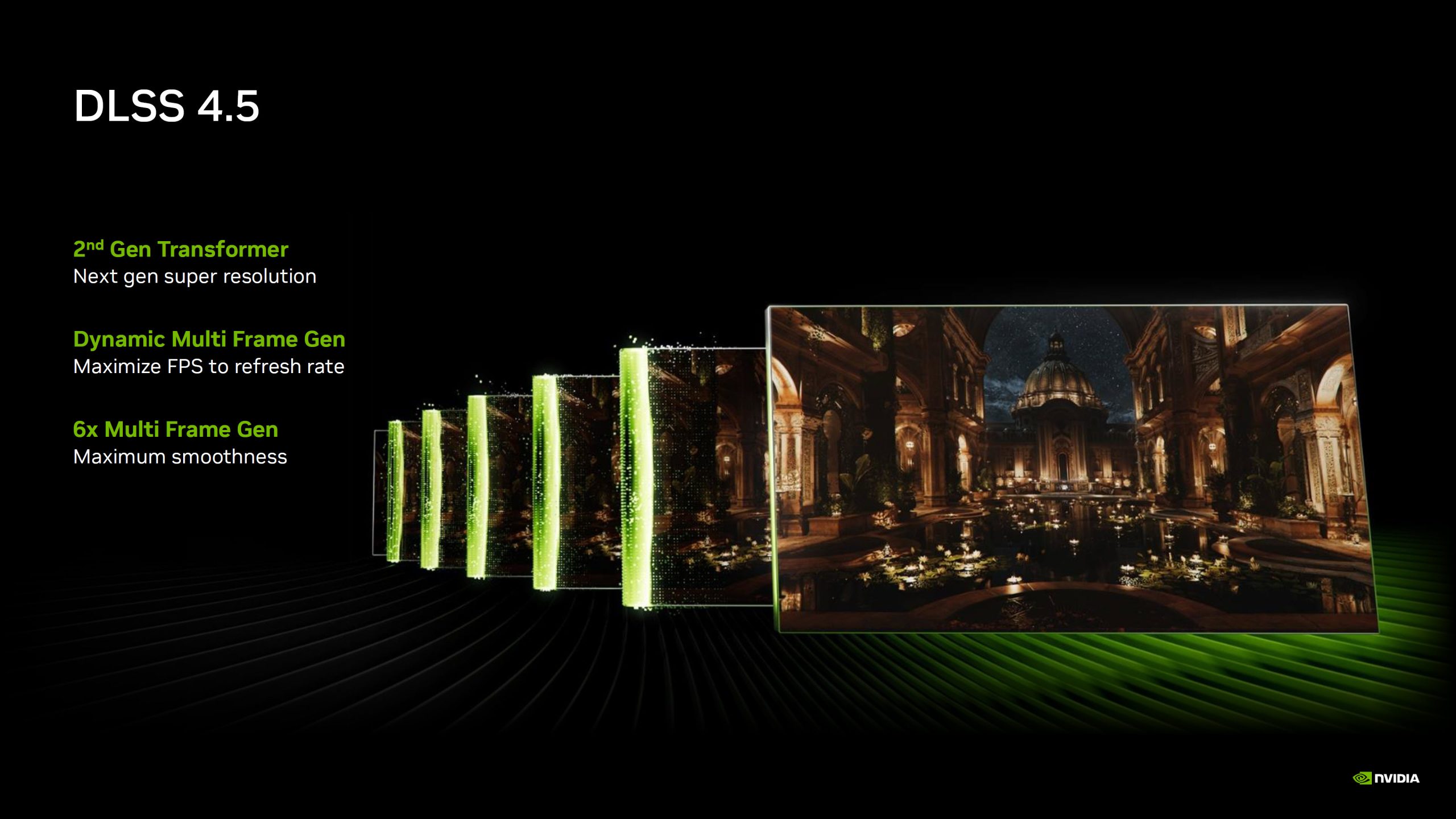 NVIDIA DLSS 4.5 покращує трасування променів за допомогою нової моделі Transformer 2