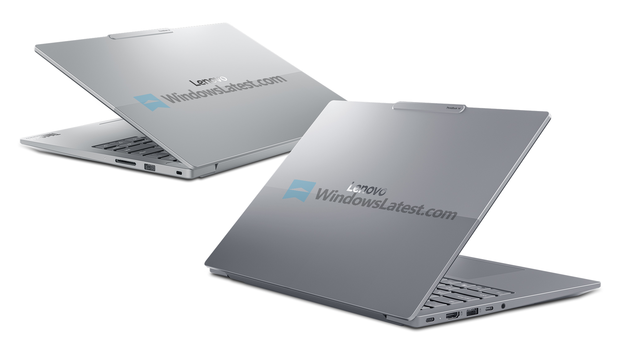 Lenovo ThinkBook 14, задній вигляд у двох кольорах