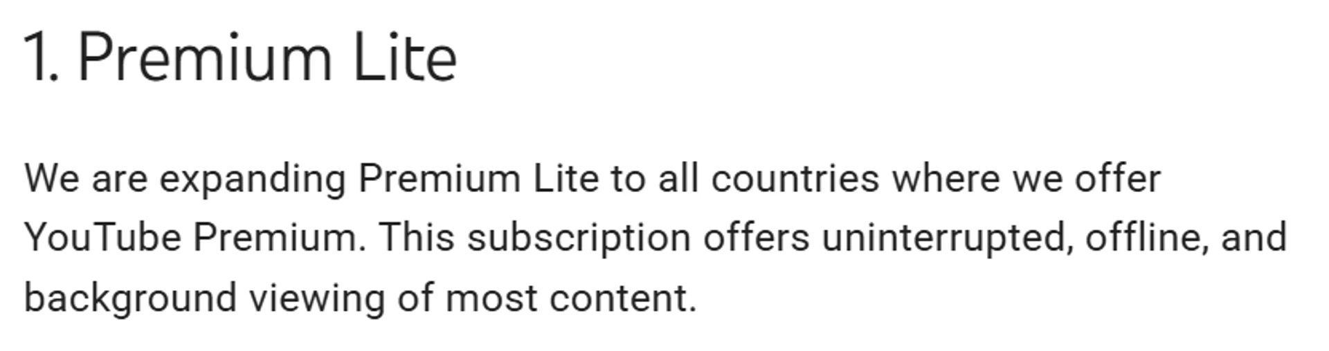 YouTube Premium Lite: економ-версія підписки стала доступною по всьому світу 2