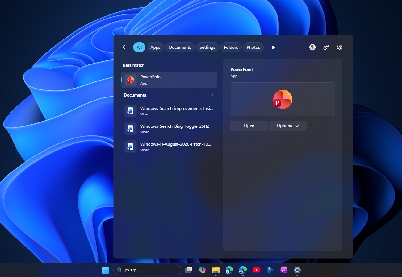 Помилки написання більше не є проблемою в пошуку Windows