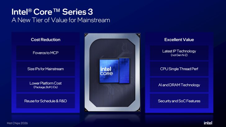 Intel оптимізувала вартість платформи Wildcat Lake завдяки UCIe замість Foveros 1