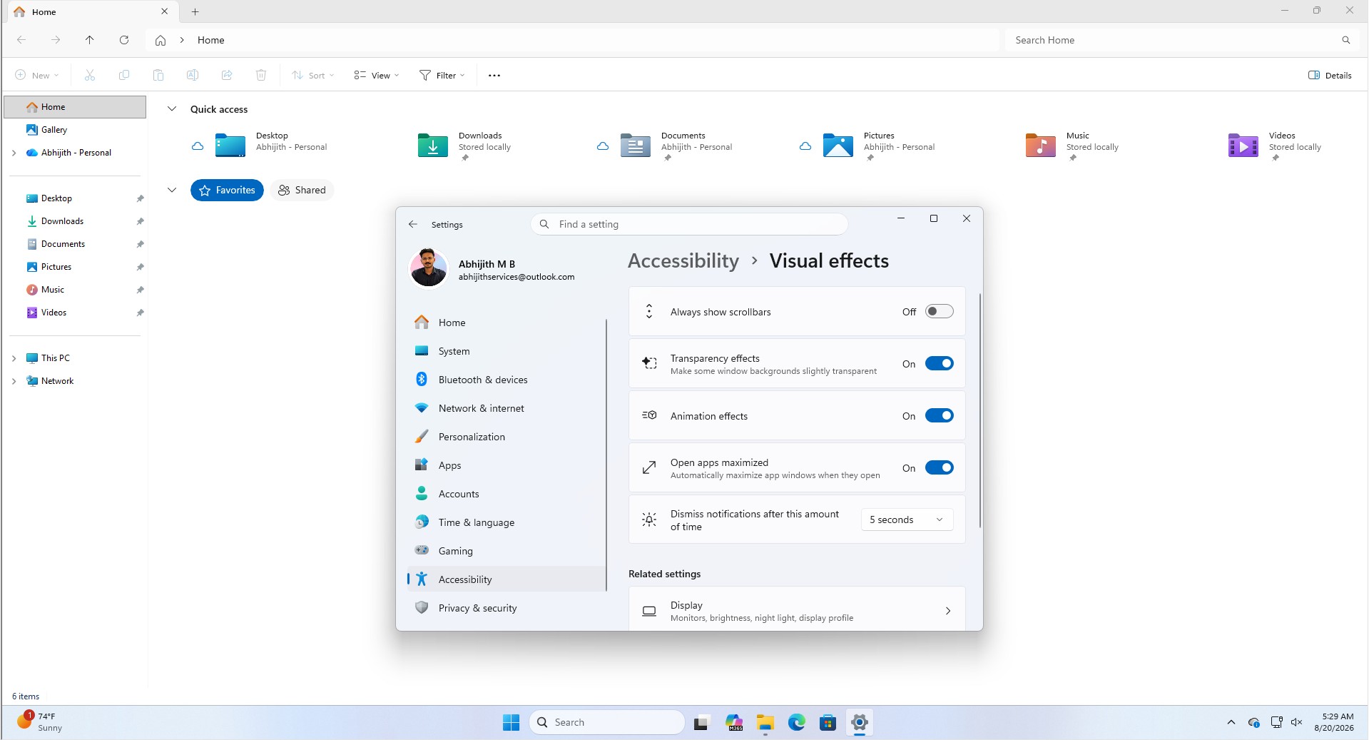 Open apps maximized in Windows 11