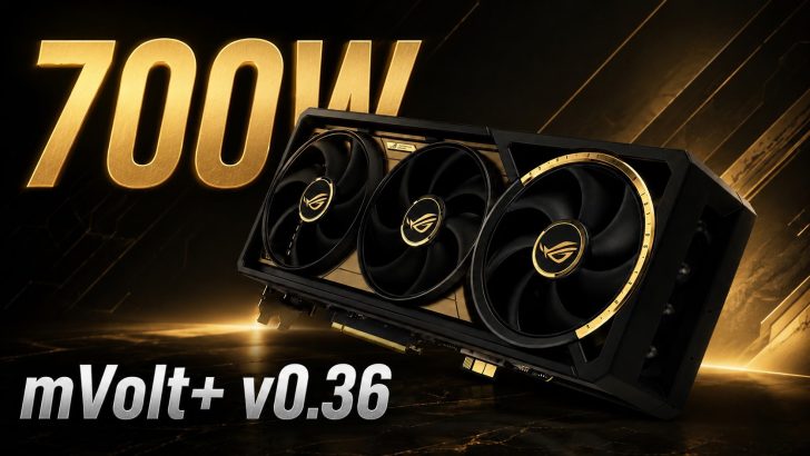 mVolt+ розганяє RTX 5090 до 700 Вт без модифікації шунта 10 mVolt+ розганяє RTX 5090 до 700 Вт без модифікації шунта 10