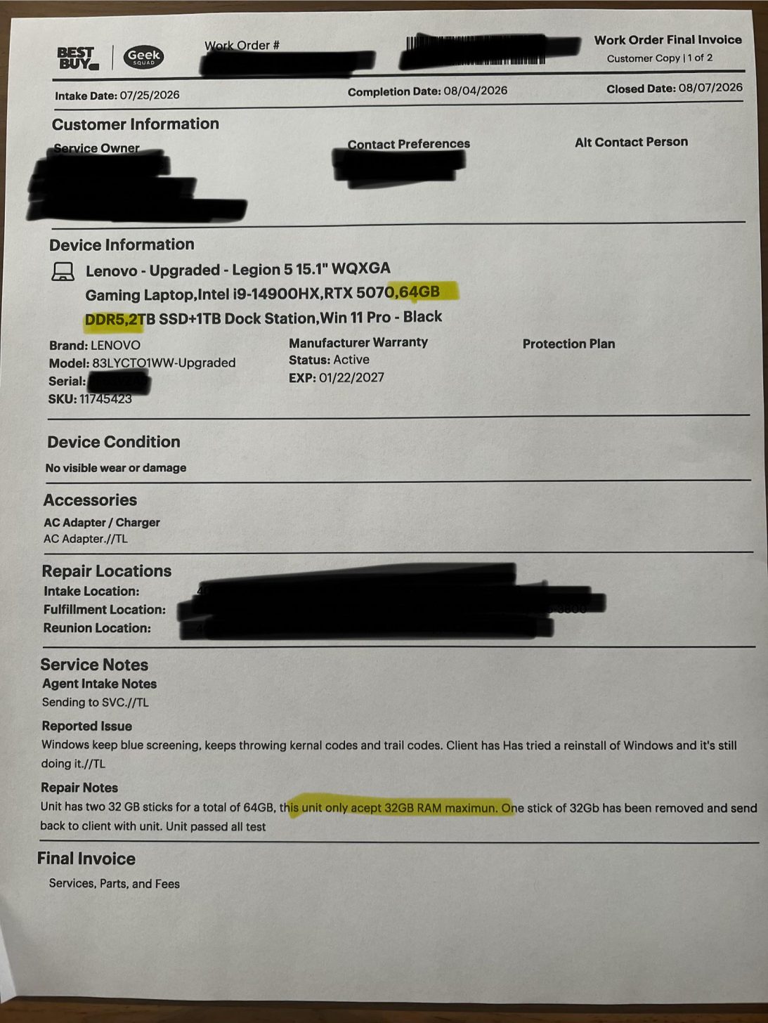 Best Buy звинуватили у встановленні меншого обсягу RAM у ігровому ноутбуці, ніж було замовлено 2