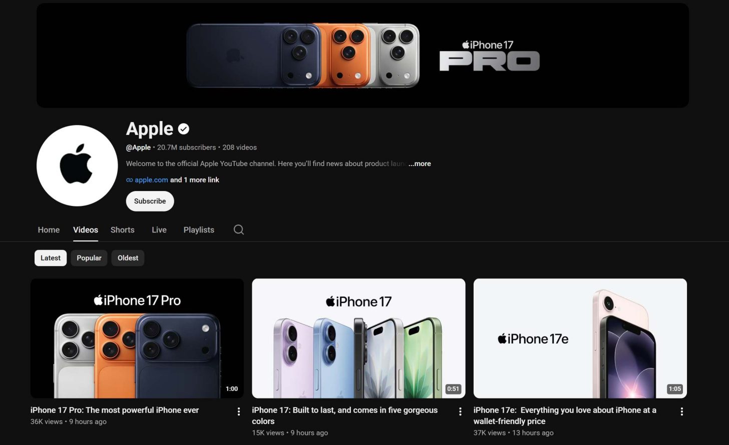 Apple демонструє старі iPhone 17 у відео на YouTube: нова стратегія чи помилка? 2