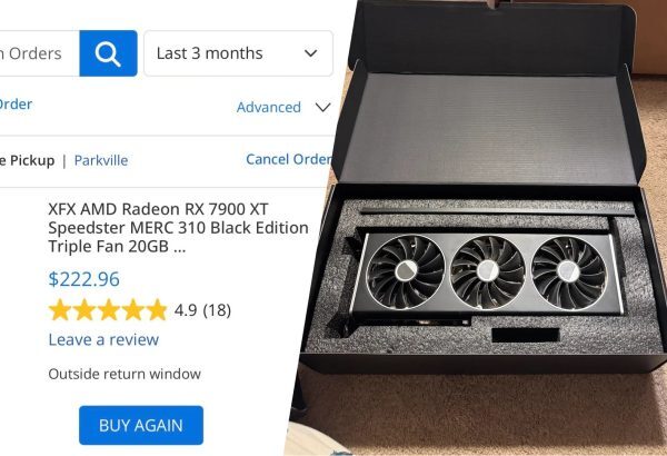 Radeon RX 7900 XT з’явилася у продажу, користувач придбав її за $226