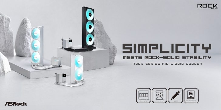 ASRock представляє нові AIO-охолоджувачі серії Rock з радіаторами 240 та 360 мм 1