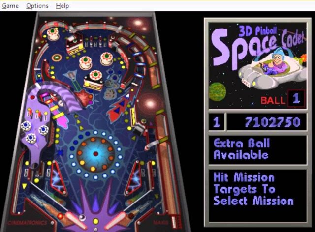 Класичний Windows Pinball 3D Space Cadet отримає фізичне втілення 1