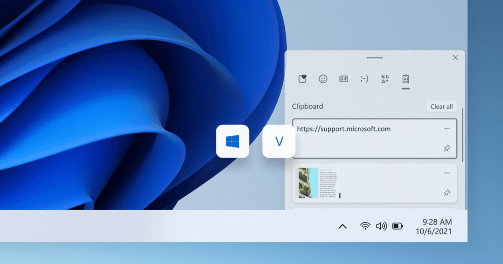 Буфер обміну Windows 11