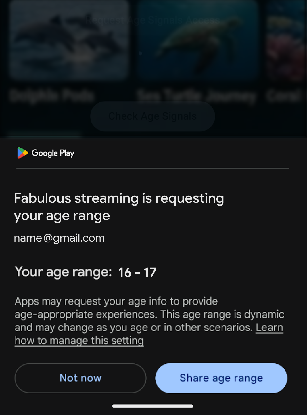 Google запроваджує у Play Store систему перевірки віку з урахуванням конфіденційності 3 Додатки запитуватимуть вікові діапазони для дитячих облікових записів.
