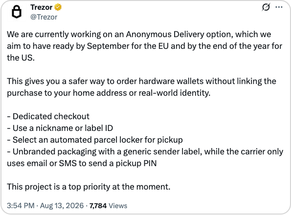 Trezor повідомив про витік даних майже 14 000 клієнтів 3