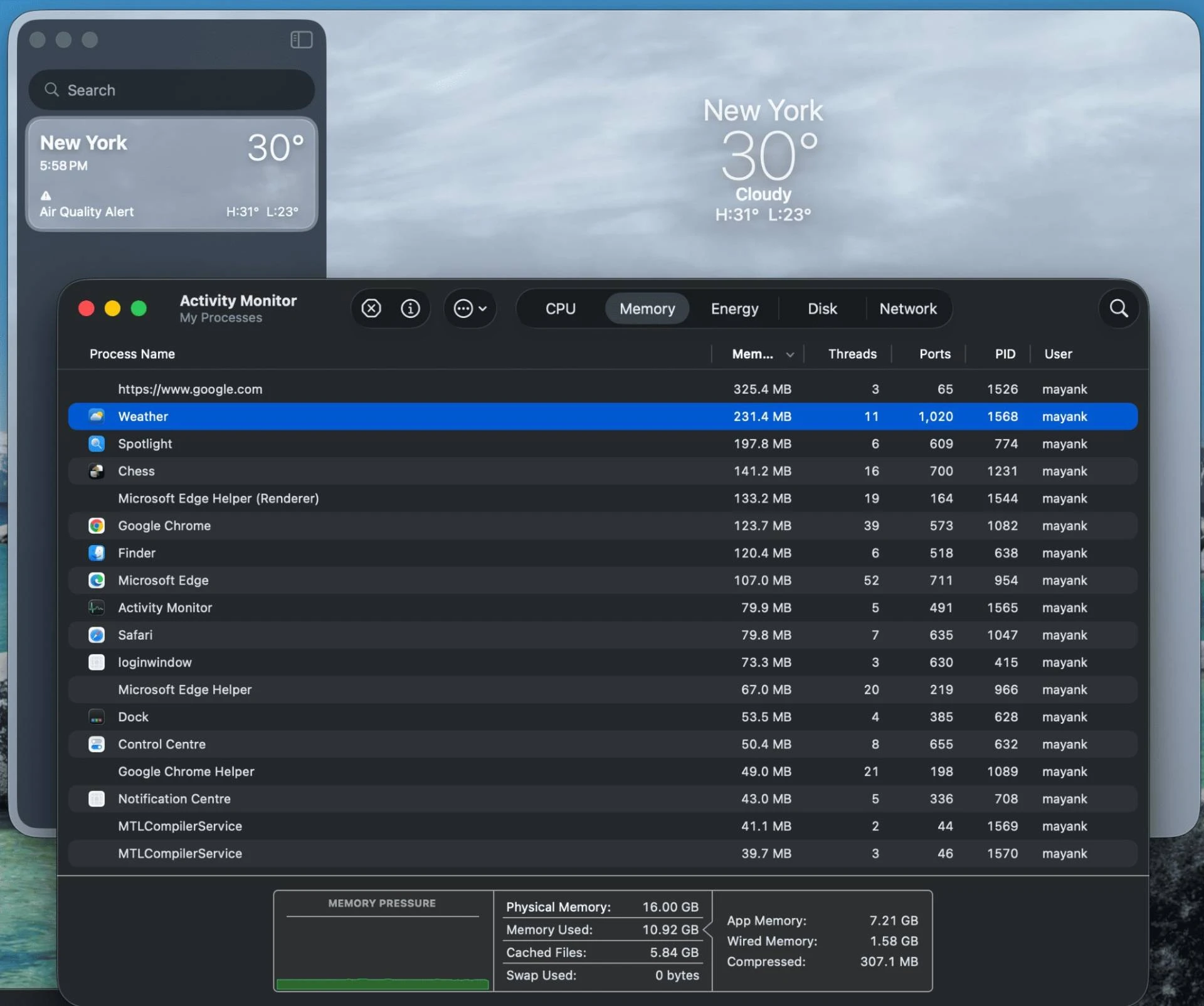 Windows 11 Weather App Uses 5X More RAM Than macOS Version 4