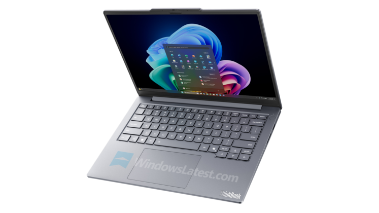 Фронтальний вид ноутбука Lenovo ThinkBook 14
