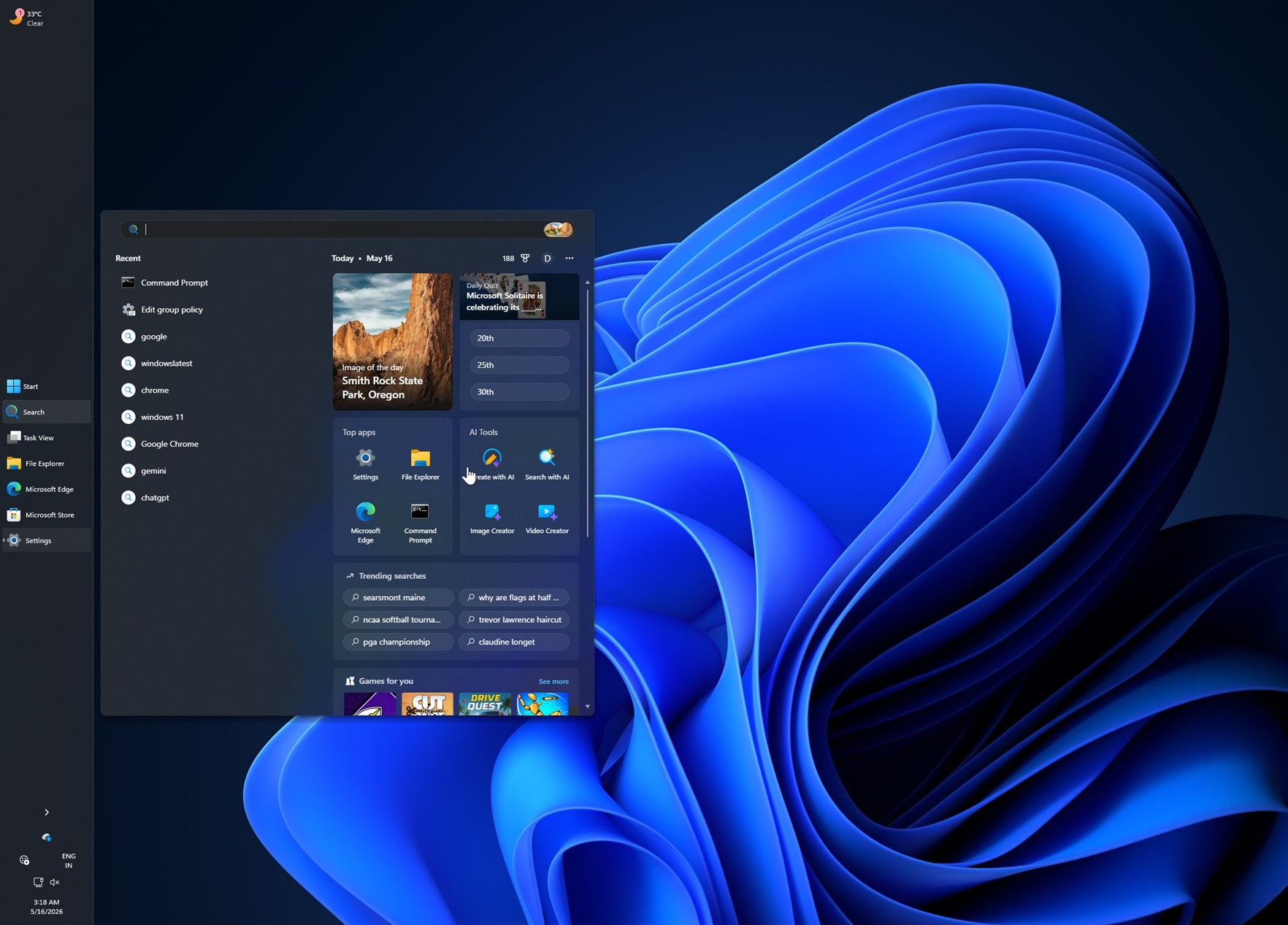 Vertical taskbar in Windows 11