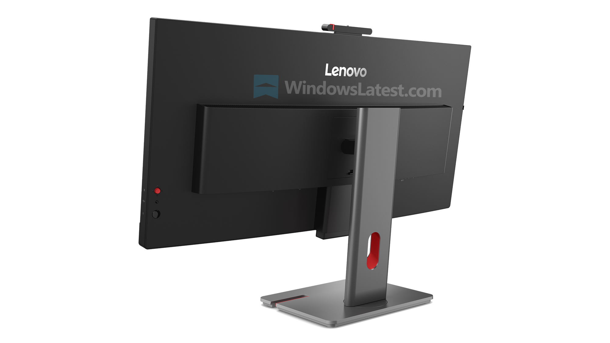 Задній вигляд монітора Lenovo ThinkVision p34wd 4v