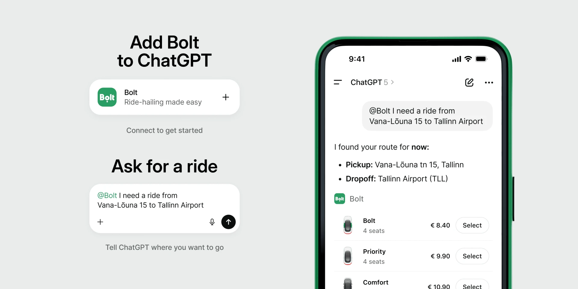 Bolt: планування поїздок через ChatGPT тепер доступне в Україні 2
