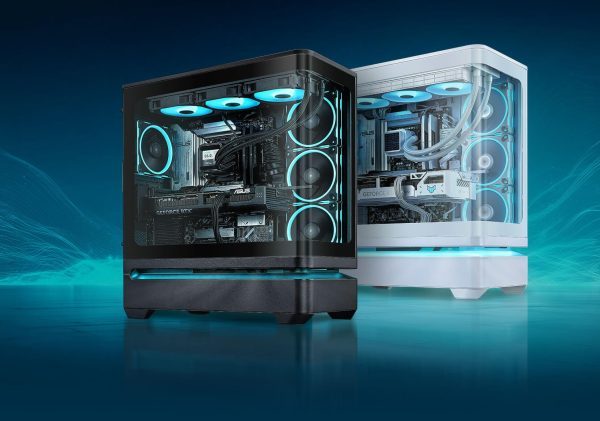 ASUS втілила “плаваючу” конструкцію в корпусі Prime AP304 для охолодження GPU та панорамного огляду через вигнуту бічну панель
