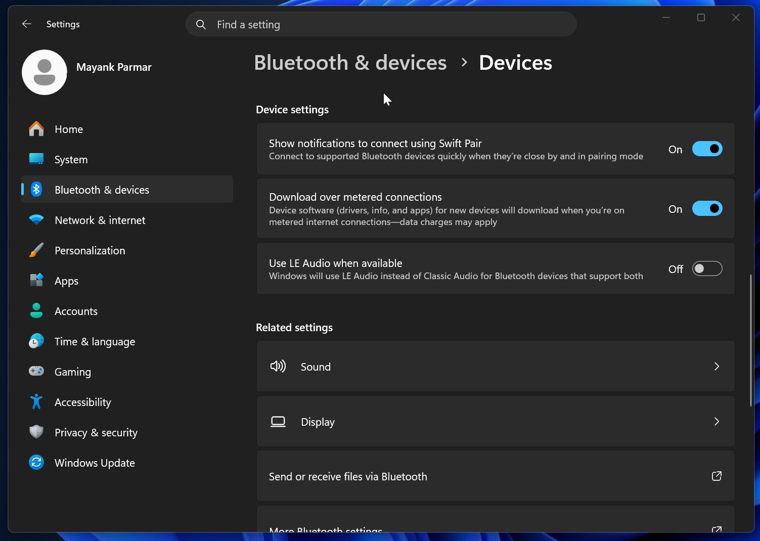 Use LE Audio when available in Windows 11