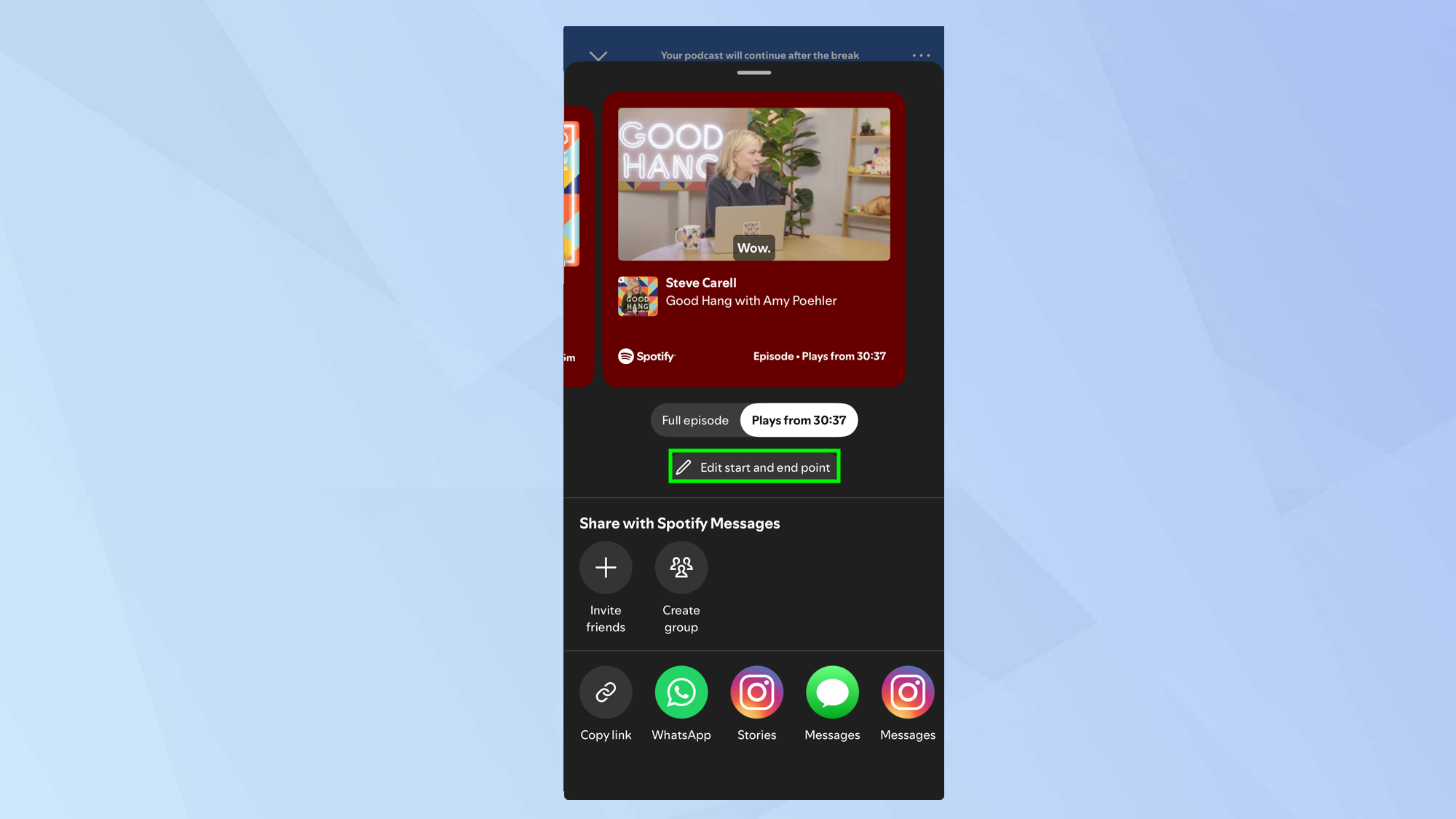 Spotify полегшує збереження важливих моментів подкастів 4